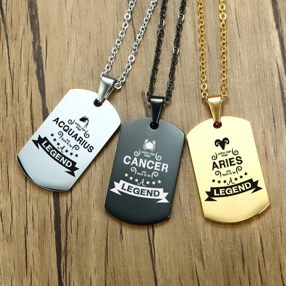 Ожерелье из нержавеющей стали с созвездием черные/Золотые/Серебристые ожерелья