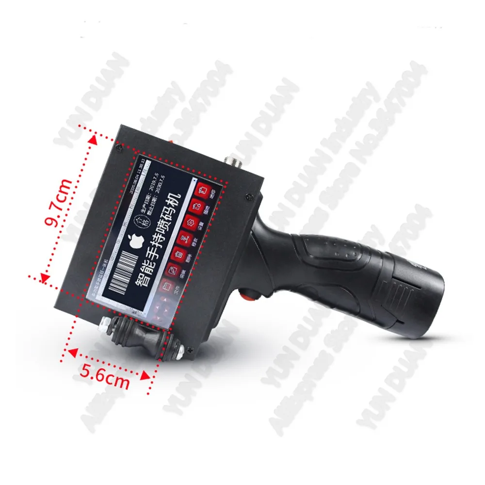 Цветной Ручной струйный принтер с сенсорным экраном 25 4 мм 1 дюйм большая высота