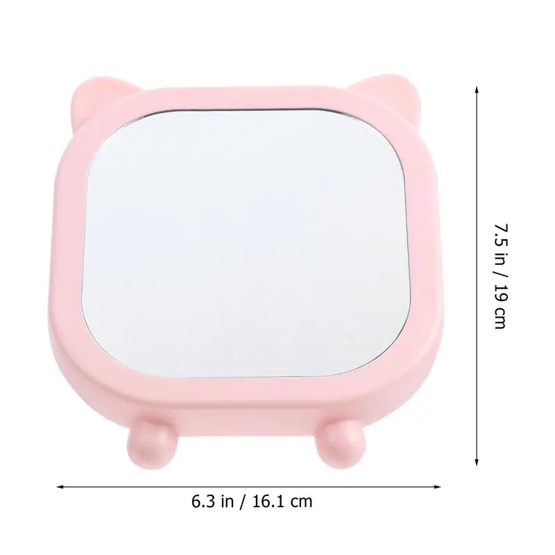 1 шт. настольное зеркало красивое мультяшное складное косметическое | Красота и