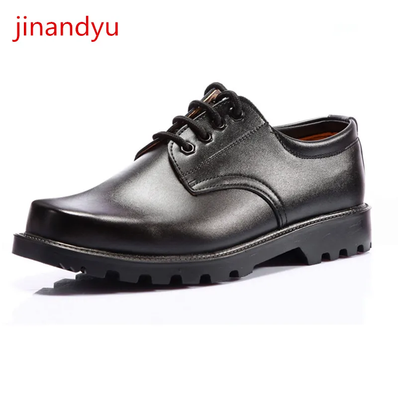

Military Combat Men's Steel Toe Cap Anti Smashing Work Boots Shoes Men Iron Nose Anti-puncture Safety Shoes Black Army Boots