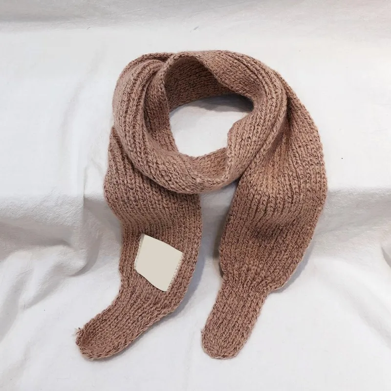 Детский шарф для маленьких мальчиков и девочек новая однотонная шерстяная