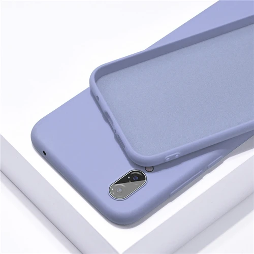 Purple Силиконовый однотонный Цвет чехол для samsung Galaxy A40 A50 A70 M10 M20 M30 J4 J6 J8 A750 A6 плюс Note 8, 9, 10, S8 S9 S10 плюс S10E - Цвет: Purple