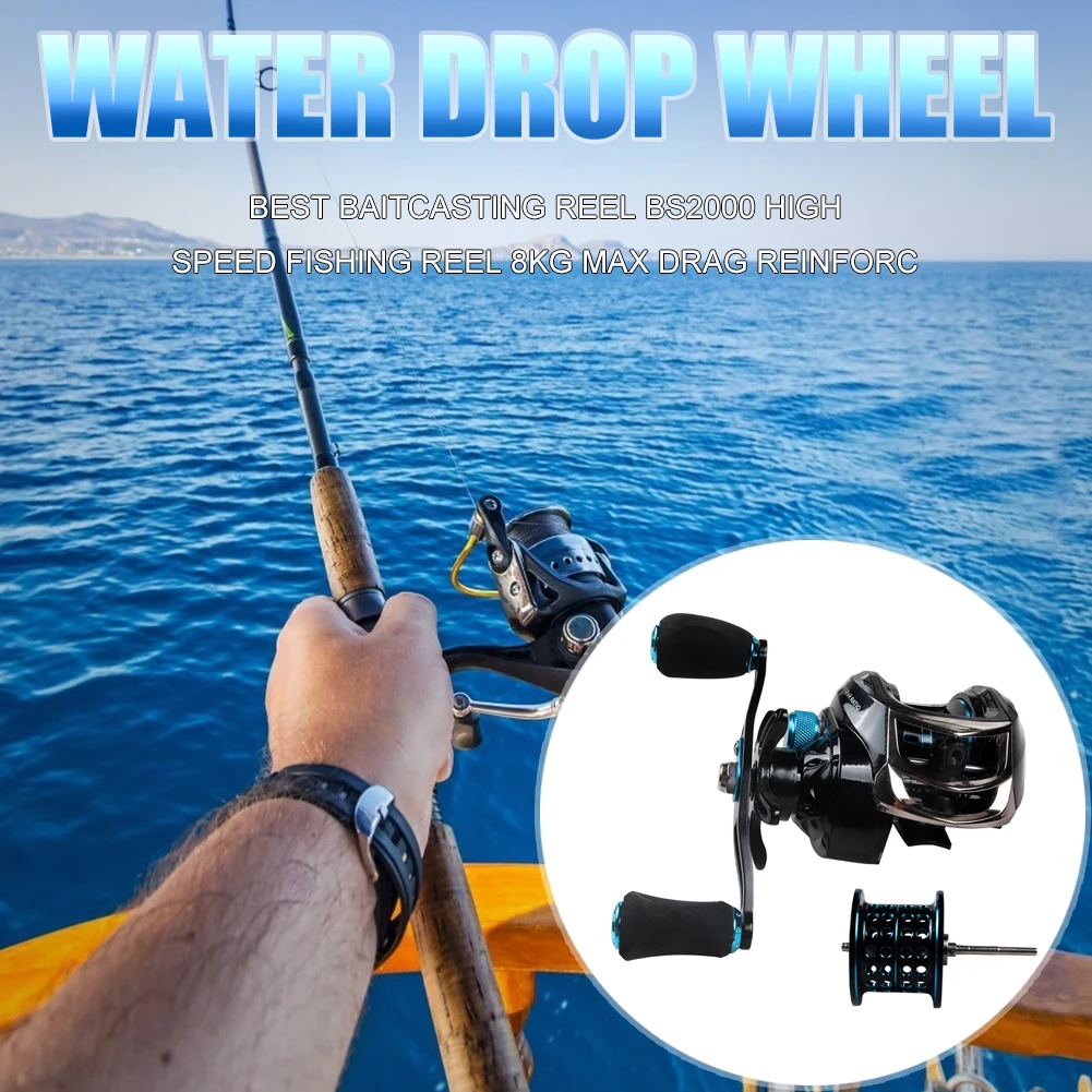 

Baitcasting Reel Fishing Wheel Tackle Outdoor Portable 7.2:1 Gear Ratio Bait Casting Freshwater Easy Fishing Carrying