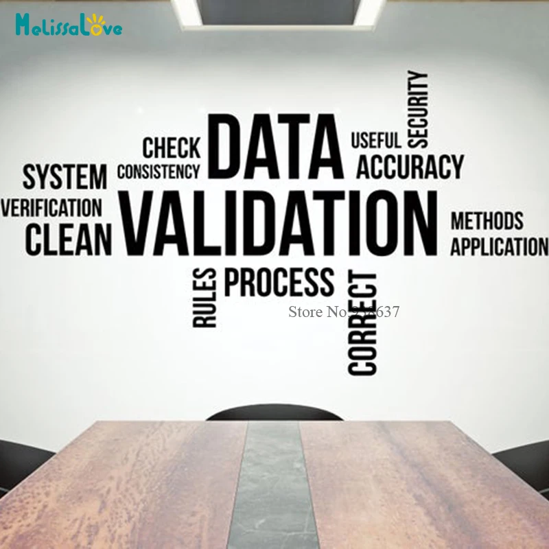 Надпись проверка наклейка на стену компании офиса стикер для декора система