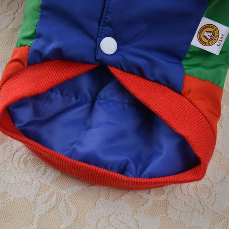 Зимний пуховик для собаки теплая одежда маленьких и средних собак костюм щенка