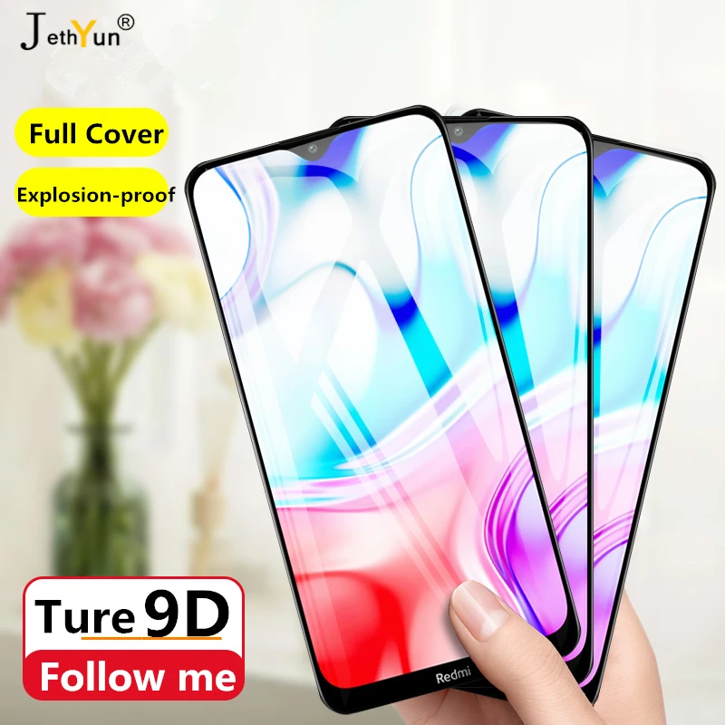 Защитное стекло закаленное с полным покрытием для Xiaomi Redmi Note 5 6 7 8 Pro 8T 7A 8A 3