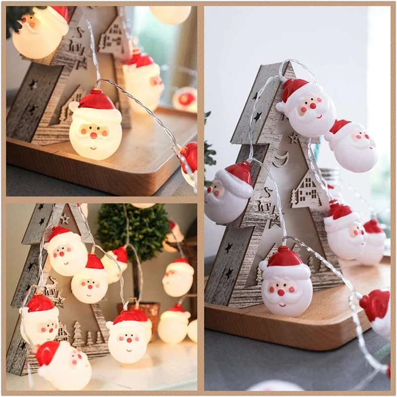 

Christmas Lights, Battery-Powered Snowman Christmas Tree Indoor and Outdoor Courtyard Decoration LED Lights