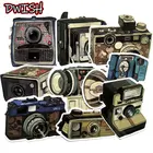 9 шт.лот, водонепроницаемые винтажные наклейки для камеры, скейтборда, чемодана, гитары, чемодана, ноутбука, телефона, граффити, Детские Классические игрушки