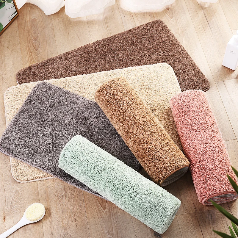 Напольный коврик для входной двери прямоугольный однотонный абсорбирующий