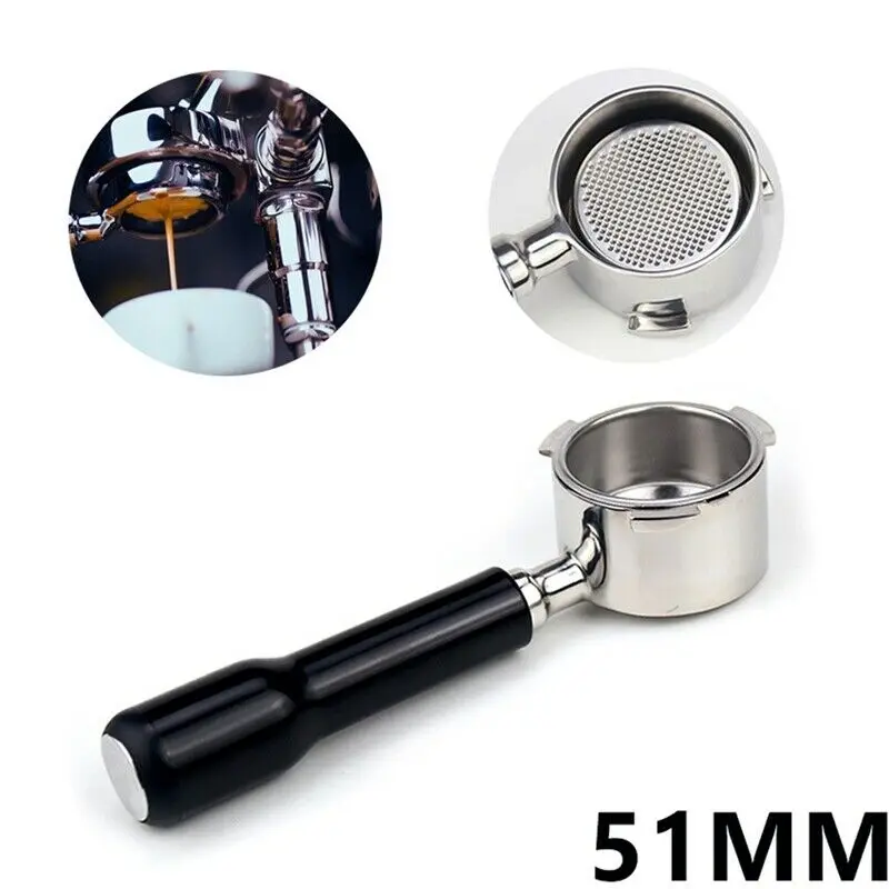 

Фильтр для кофе без дна для Delonghi EC680/EC685, 51 мм, из нержавеющей стали, Сменный фильтр, корзина, аксессуары для кофе