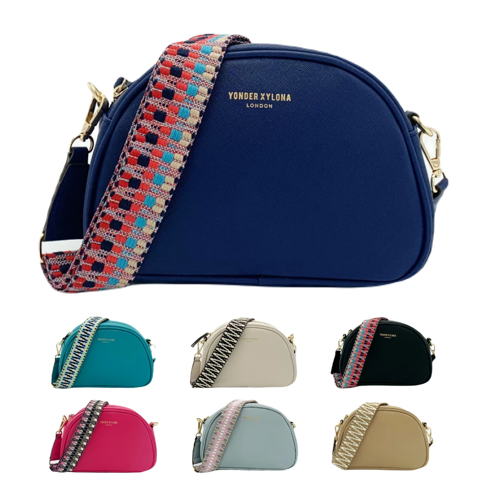 

Fashion Luxury PU Leather Crossbody Bag Casual Ladies Fashion Saddle Bag with Shoulder Strap Bag Makeup Camera Bag