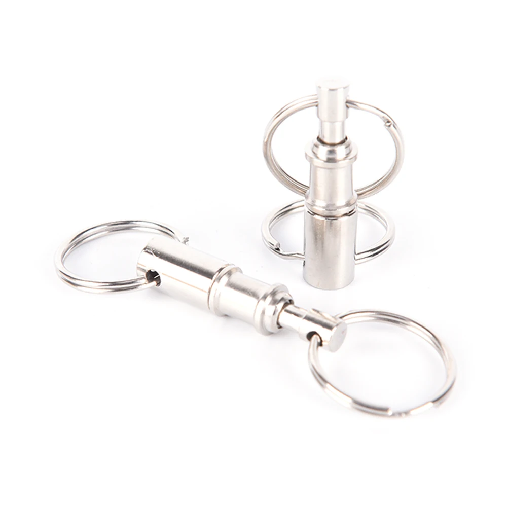 

3/5pcs Portable Outdoor Tool Pull-Apart Key Rings Detachable Key Ring Snap Lock Holder Removable Keyring Quick Release Keychain
