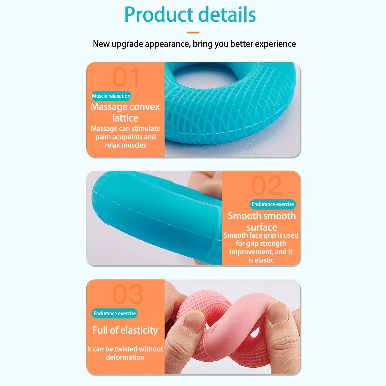 

New Colorful Silicone Adjustable Hand Grip Gripping Ring Finger Forearm Trainer Carpal Expander Muscle Workout Exercise Fitness