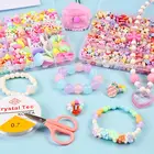 Набор бисерных игрушек ручной работы сделай сам, комплект аксессуаров для изготовления ожерелья, браслета, ювелирных изделий, детский подарок, Обучающие игрушки, 1 комплект