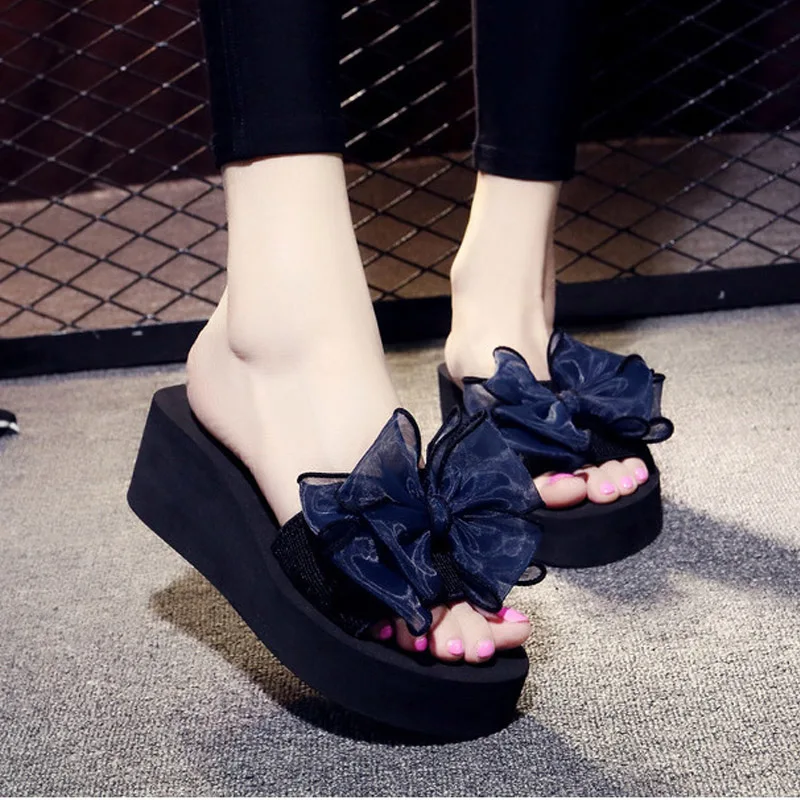 Женские уличные шлепанцы летние на платформе размер 40 41 42 wo19056 2019 | Обувь