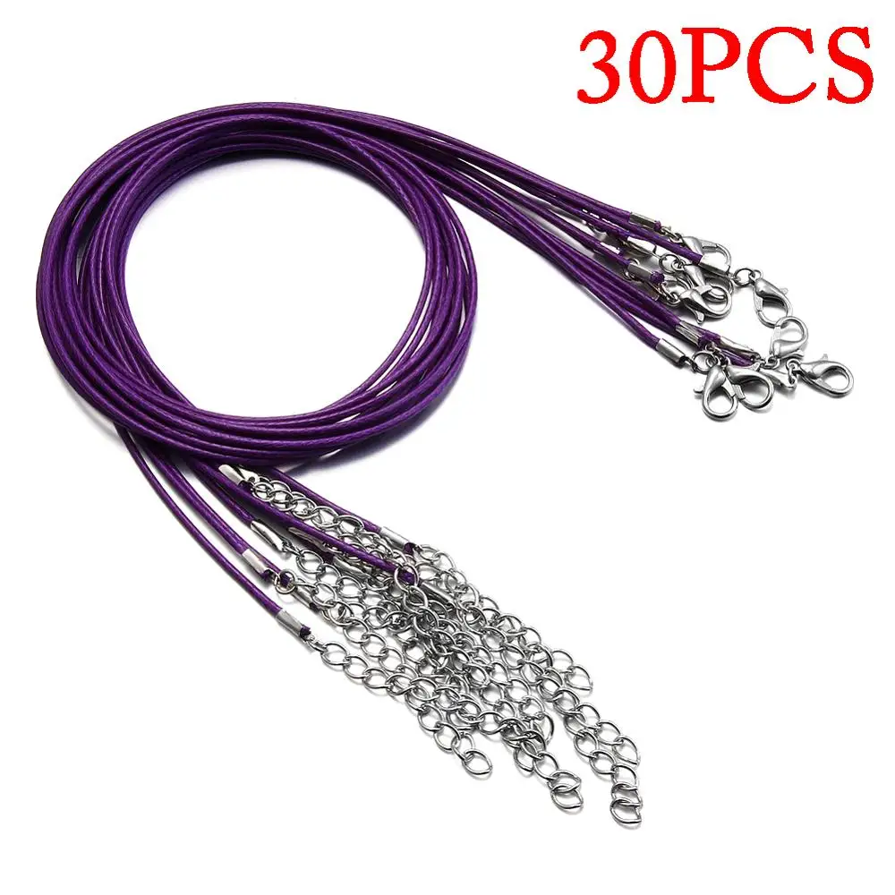 Кожаный шнур для ожерелья с застежкой браслетов подвесок цепочек подходит