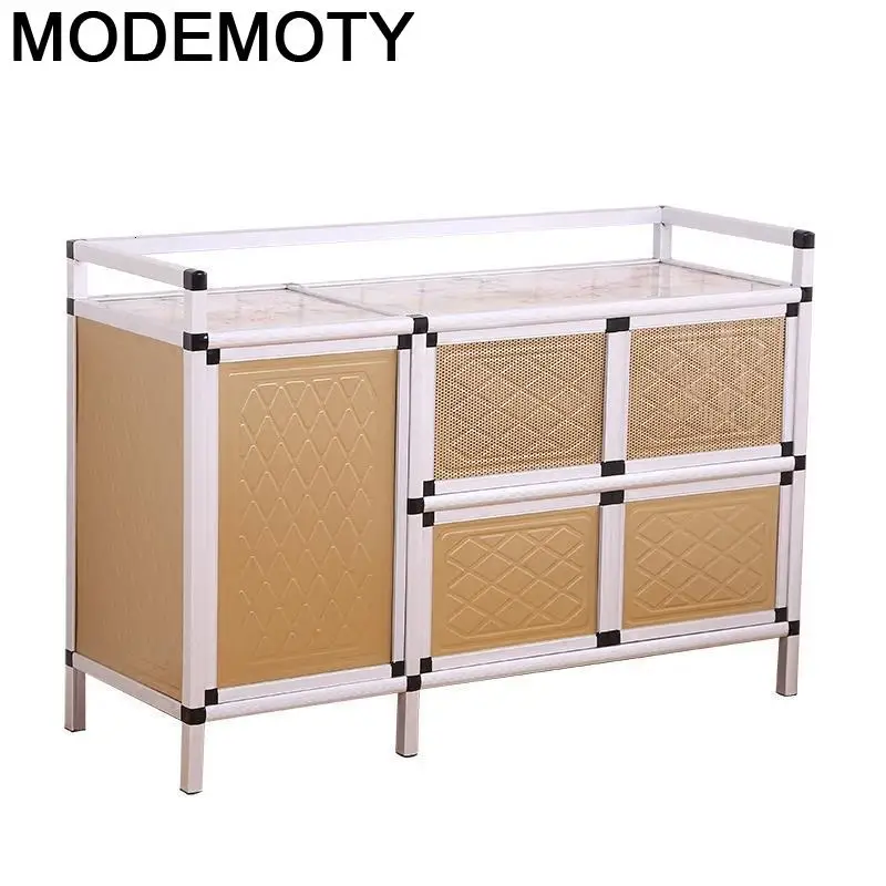 

Mobiliario Comedores Bestek Lade Sideboard Dolap Kaplama Aluminum Alloy Kitchen Furniture Mueble Cocina Cabinet Cupboard