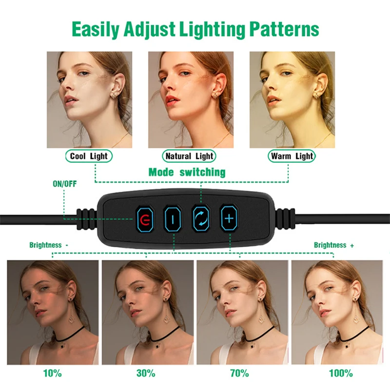 Live заполнить светильник кольцевой с телефона штатив-Трипод стойка комплект
