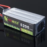 LION POWER 22.2v 5200mah 30c 6S lipo battery for RC helicopter RC car RC boat quadcopter remote control toys Li-Polymer battery