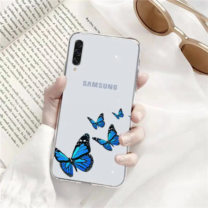 

butterfly beautiful Phone Case Transparent for Samsung s9 s10 s20 Huawei honor P20 P30 P40 xiao mi note mi 8 9 pro lite plus