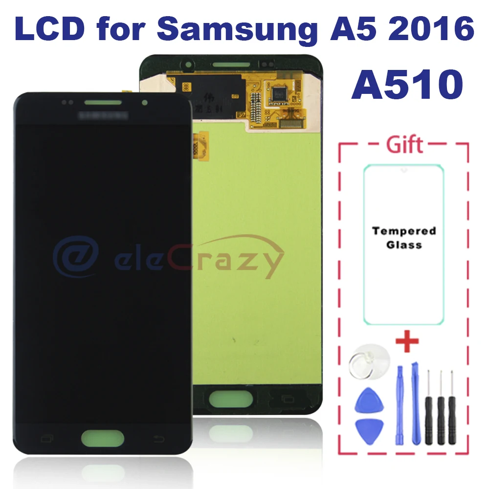 

Original for Samsung Galaxy A5 2016 A510 LCD Display A510F A510M Touch Screen Digitizer Assembly Replacement 100% tested