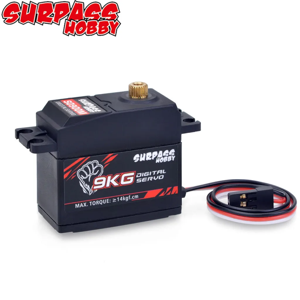 

SURPASS HOBBY 9KG Metal Gear Digital Servo for 1/10 1/8 High-Speed RC Car Aircraft RC Boat Smart Robot RC Model Accesorries
