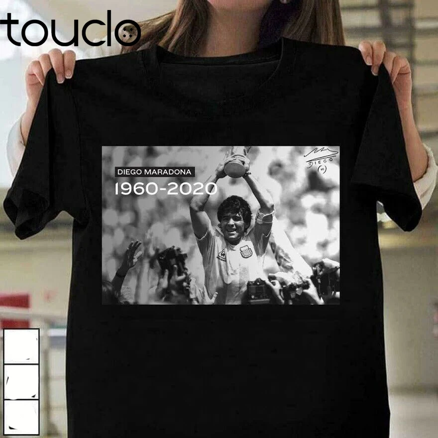 Рубашка R.I P Диего Марадона Футбольная легенда навсегда Золотая рубашка для