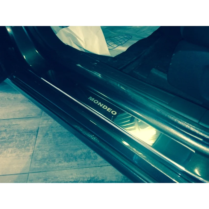 Door sill stainless steel Ford Mondeo (MK V) 2015-(set of 4 PCs) | Автомобили и мотоциклы