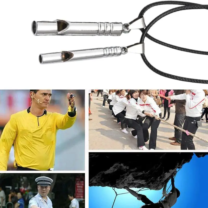 Портативный свисток из цинкового сплава для активного отдыха брелок рефери EDC