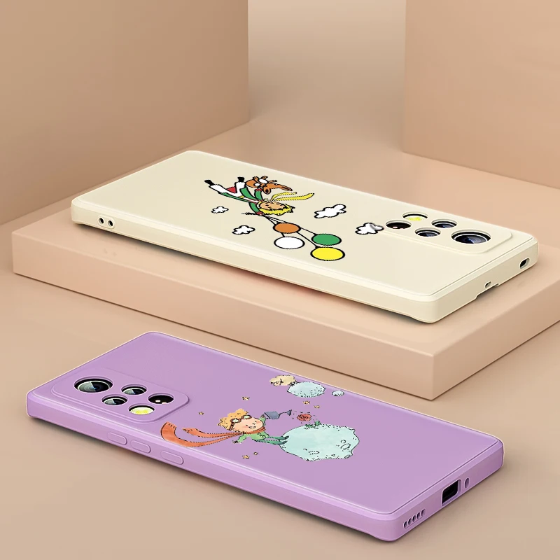 Чехол для телефона из жидкого силикона с изображением Маленького принца Honor 50 20i