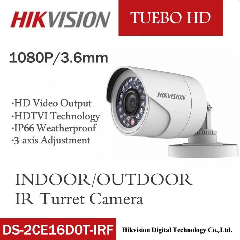 HD Hikvision английская версия 2MP 1080P 4CH DVR с 4 камерами система видеонаблюдения DVR комплекты