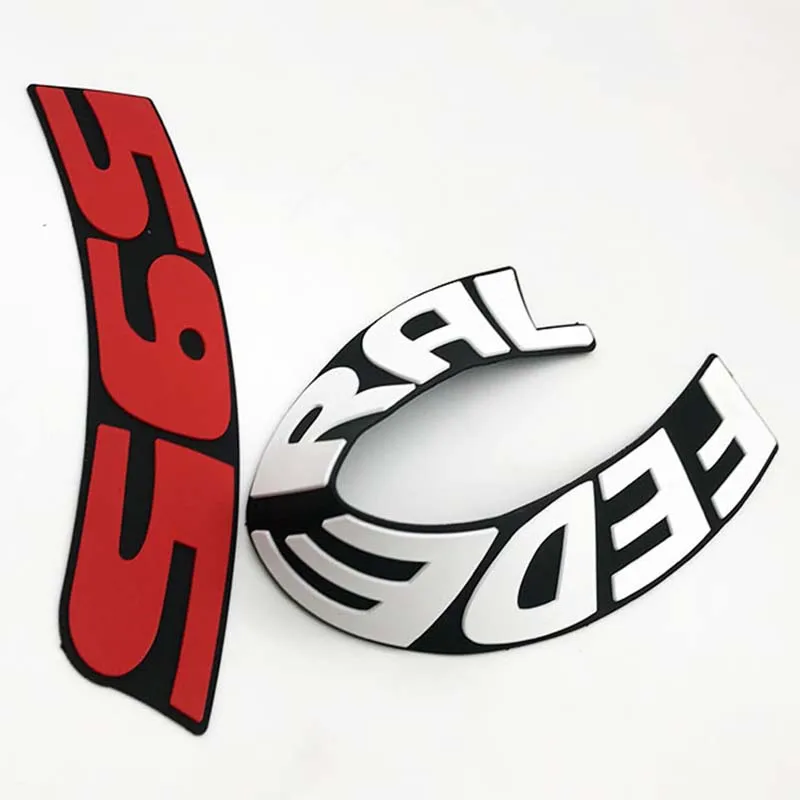 

8 Sets Stereo Car Tire Letter Stickers Red/Black Letters 3D Car Motorcycle Wheel Personality Modified Tire Decoration