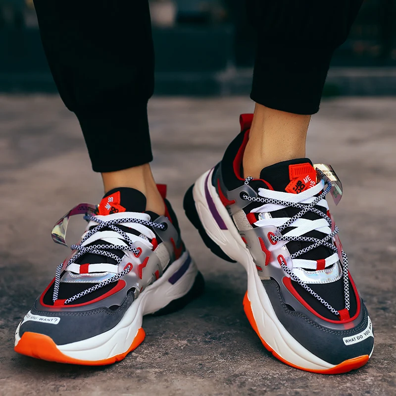 

breathablered Fashion sport zapatillas black shoe 2020 Breathable Shoes sapatilhas slip sports Sneakers comfortable mens