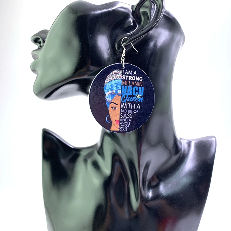 YD & YDBZ пара деревянных сережек для женщин круглые серьги капли этнический диаметр