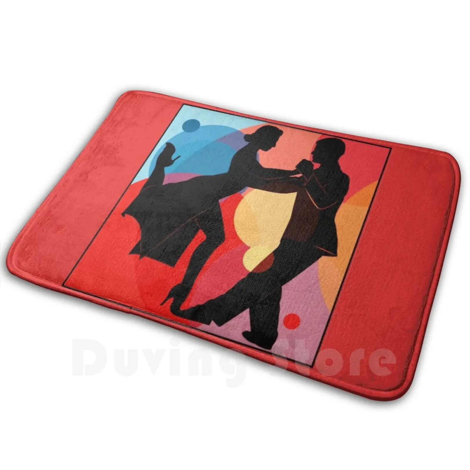 Яркий коврик для танго и болео Мягкий Нескользящий Коврик аргентинского