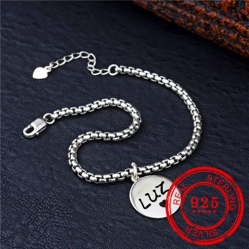 

Fashion jewelry silver bracelet 100% sterling silver 925 jewelry chain size 17cm+3.5cm ladies bracelet silver 925 bracelet