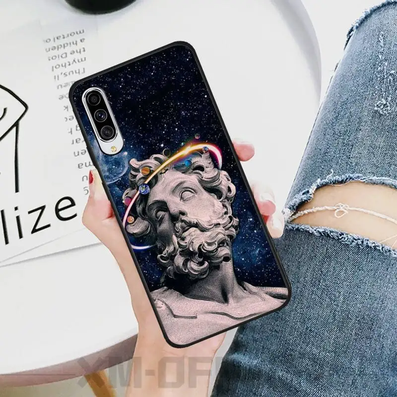 Ivits Art sculpture TPU Мягкий силиконовый чехол для телефона Samsung A10 20 30 40 50 70 10S 20S 2 ядра C8 A30S