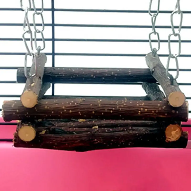 Хомяк деревянная кровать качели кролик висящий гамак для домашних животных