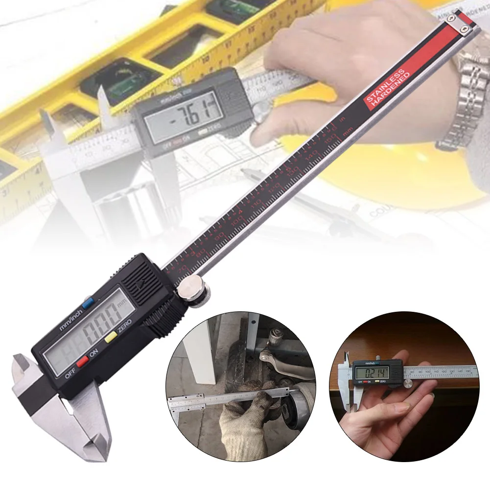 

Stainless Steel Digital Caliper Vernier Micrometer 0-6 Inches Electronic Ruler Gauge Meters Electronic Ruler-30