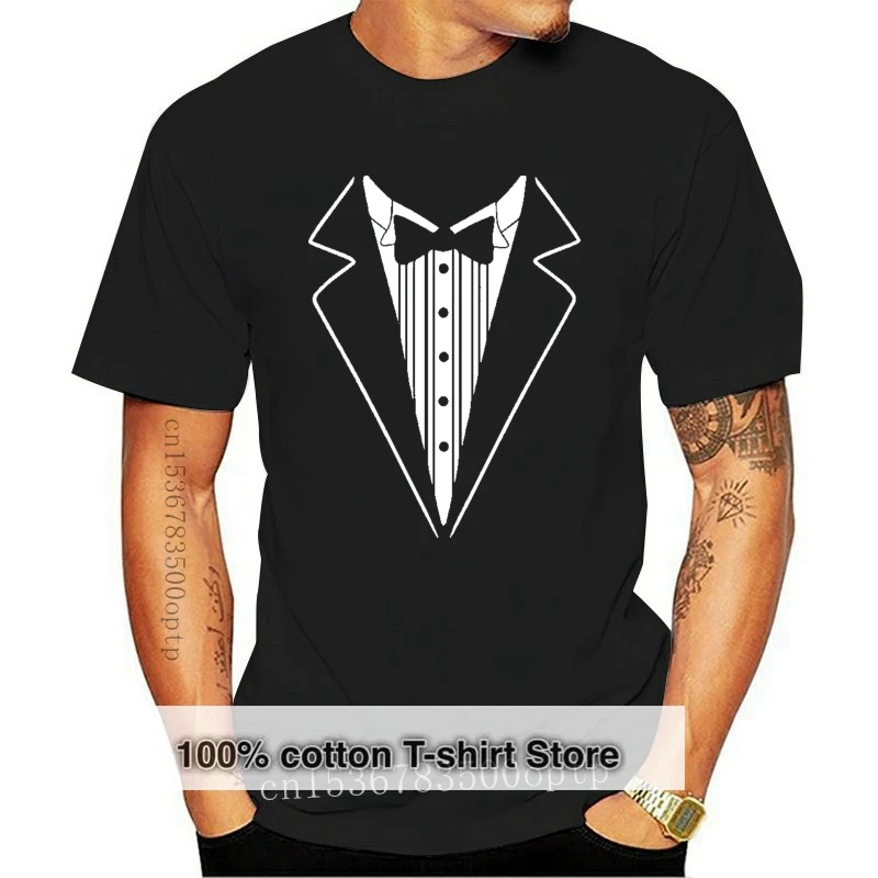 

p&b tuxedo white fun men's t-shirt 2019 Summer New Brand T Shirt Men Hip Hop Men T-Shirt Casual Fitness