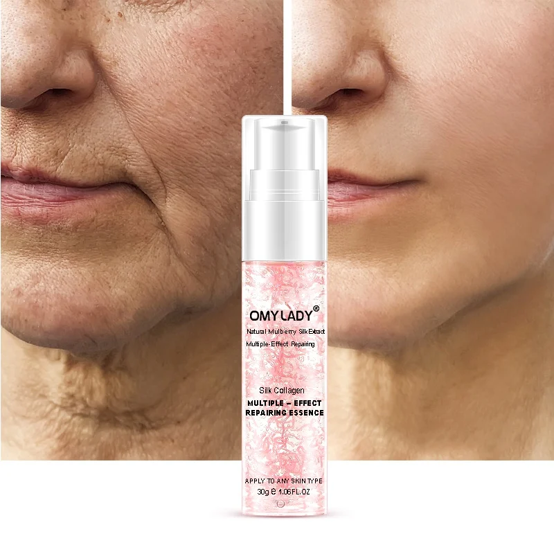 Anti-Aging Reduce Wrinkles Moisturizing Skin Care Natural Silk Collagen Repairing Essence Face Care Liquid Essence Anti-Aging Reduce Wrinkles Moisturizing Skin Care Natural Silk Collagen Repairing Essence Face Care Liquid Essence