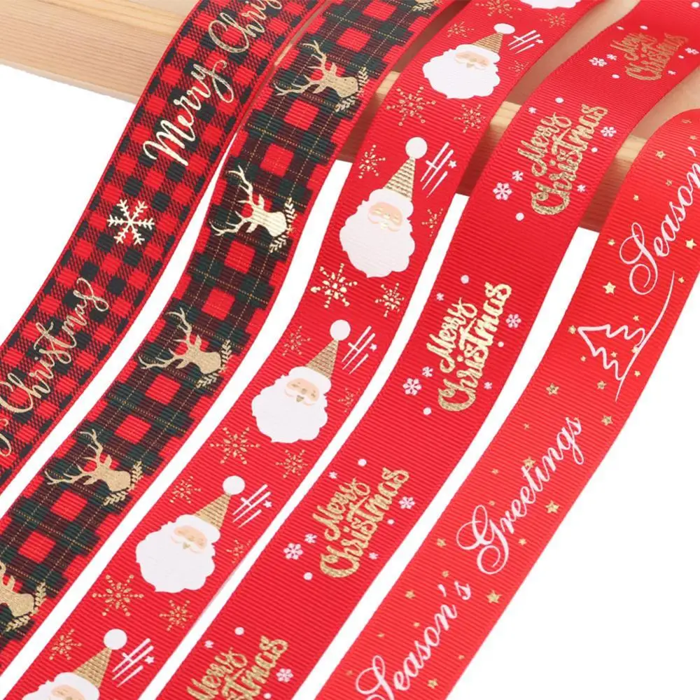 

5 Yards Ribbon Christmas Gift Wrapping Ornaments Decoration Ribbon Xmas Tree Pendants Banners Streamers