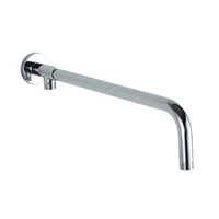 chrome wall mounted shower arm bathroom shower head bracket bar g12 fixed pipe shower head holder