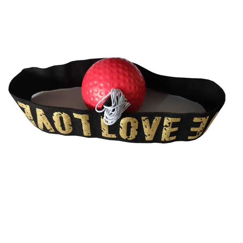 Тренировочный мяч для кикбоксинга с головным браслетом скоростной