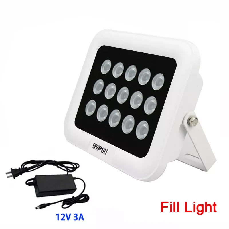 12V 3A черный белый металл Водонепроницаемый видеонаблюдения Камера 15 шт. 42mil