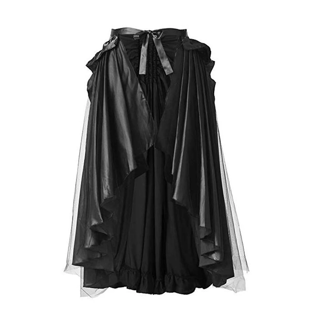 готика Уникальная викторианская готическая мышь Женская стимпанк Черная юбка