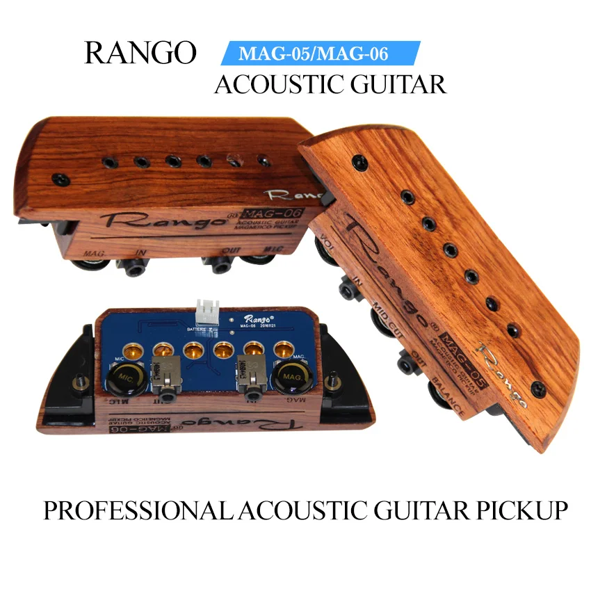 

Магнитный звукосниматель для акустической гитары, MAG-05/MAG-06 + микрофон, обновленная версия, 2020