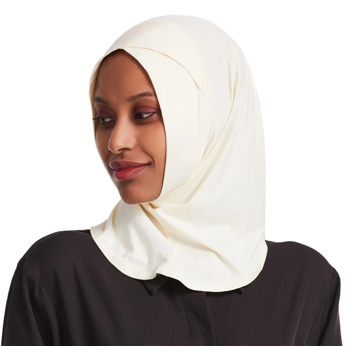 

Golden Plain Jersey Hijab One Piece Amira Hijab Islamic Hijabs Head Cover Wrap Shawl Turban Niqab Headscarf instant hijab