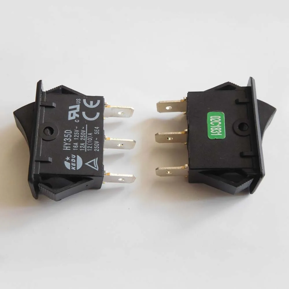 2 шт. KEDU HY35C HY35D 125/250V 16/12A рокер кнопочный переключатель дуги кнопочные переключатели для Домашние электроприборы