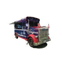 europe most popular type electric 4 wheels fast food hamburger dining car mobile food cart truck